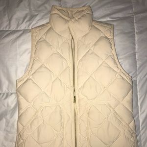 Cream J Crew Vest
